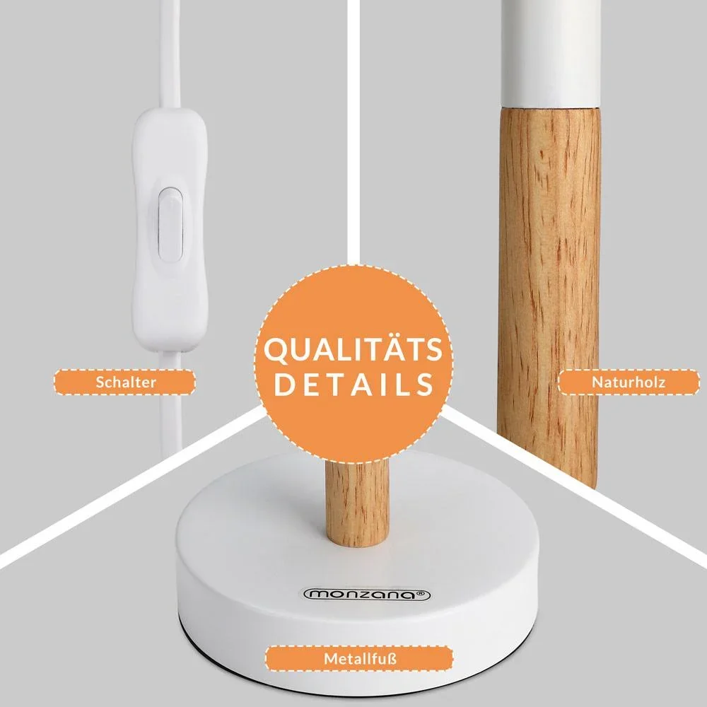 Tischlampen-Set 2-teilig Daisy weiß - 5