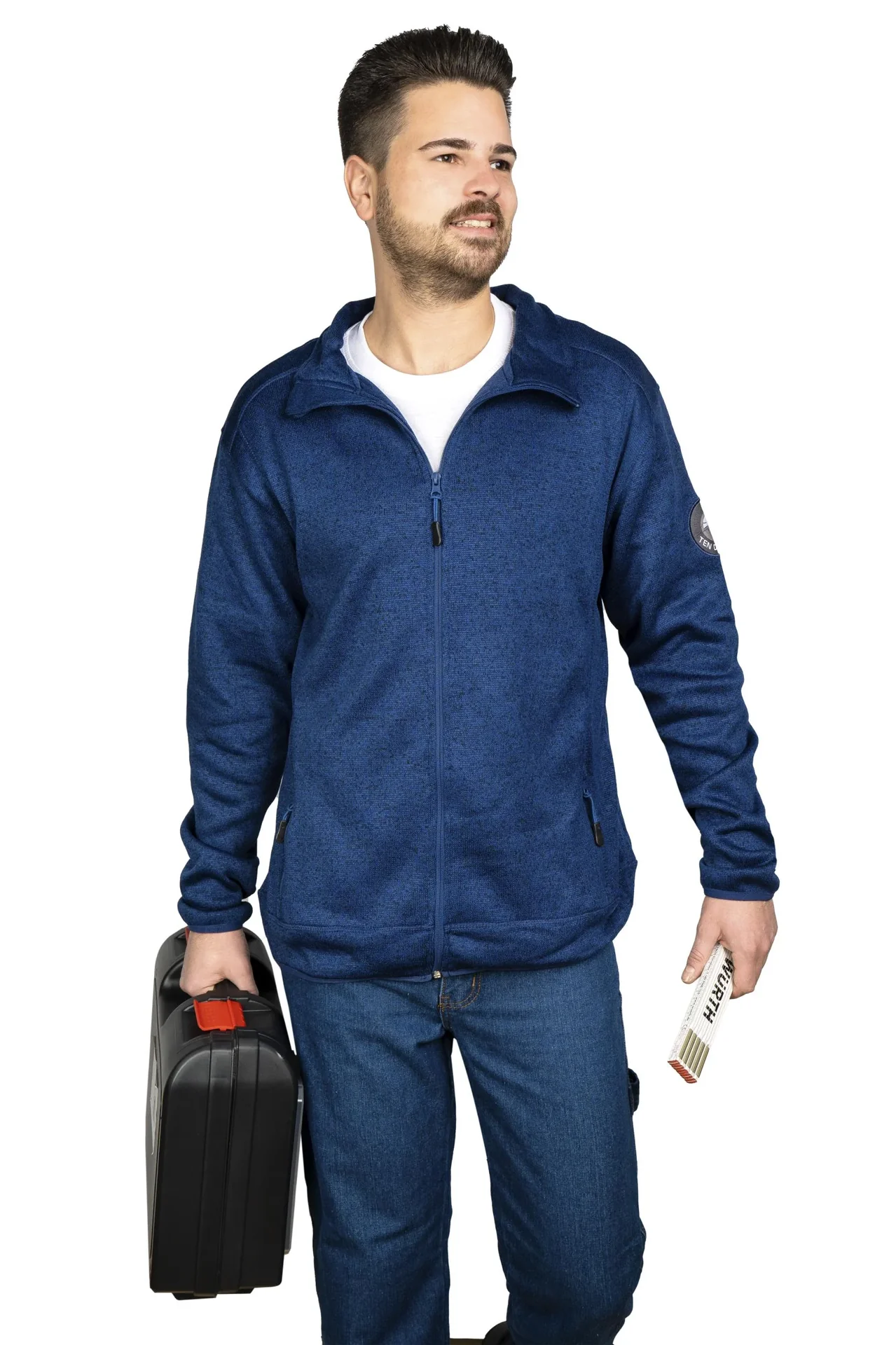 Arbeitsjeans aus strapazierfähigem Denim, Farbe blau, Gr. 48 - 0