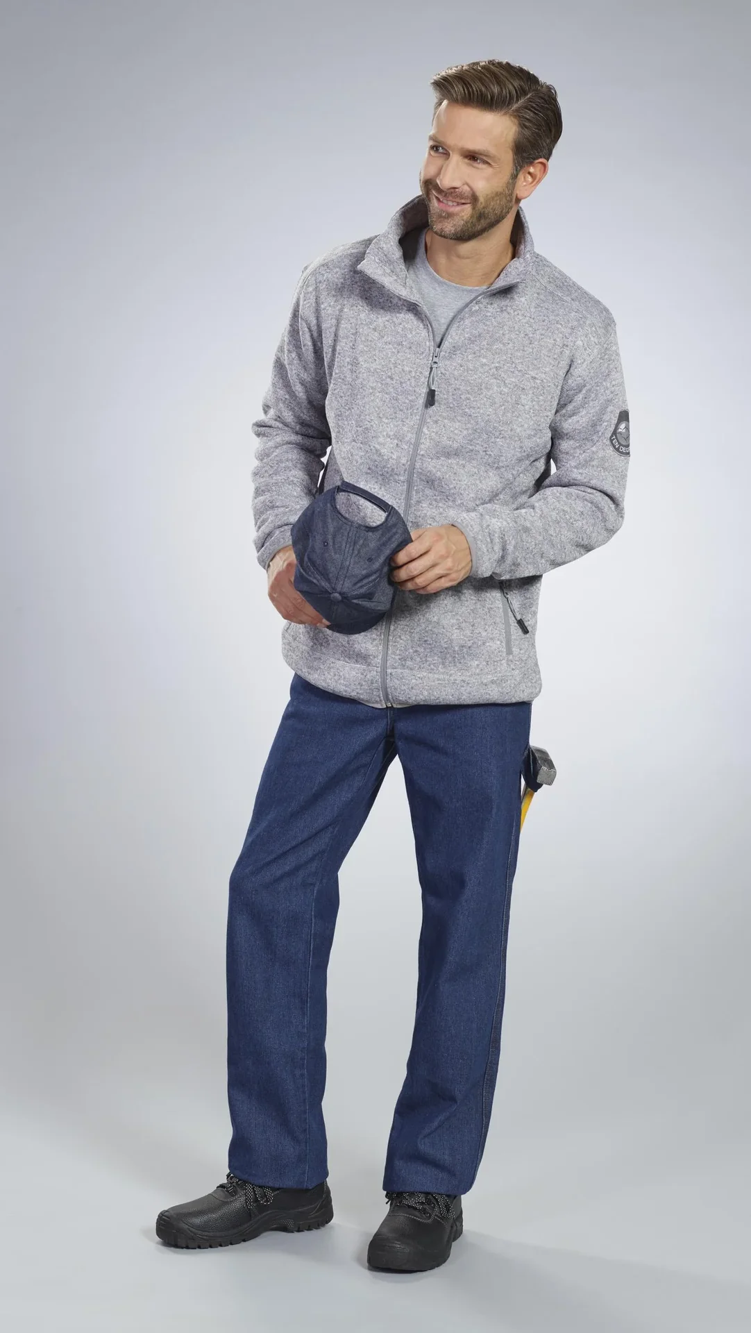 Arbeitsjeans aus strapazierfähigem Denim, Farbe blau, Gr. 48 - 2