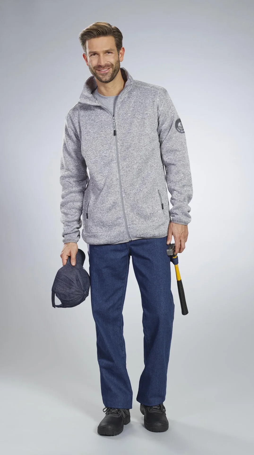 Arbeitsjeans aus strapazierfähigem Denim, Farbe blau, Gr. 48 - 6