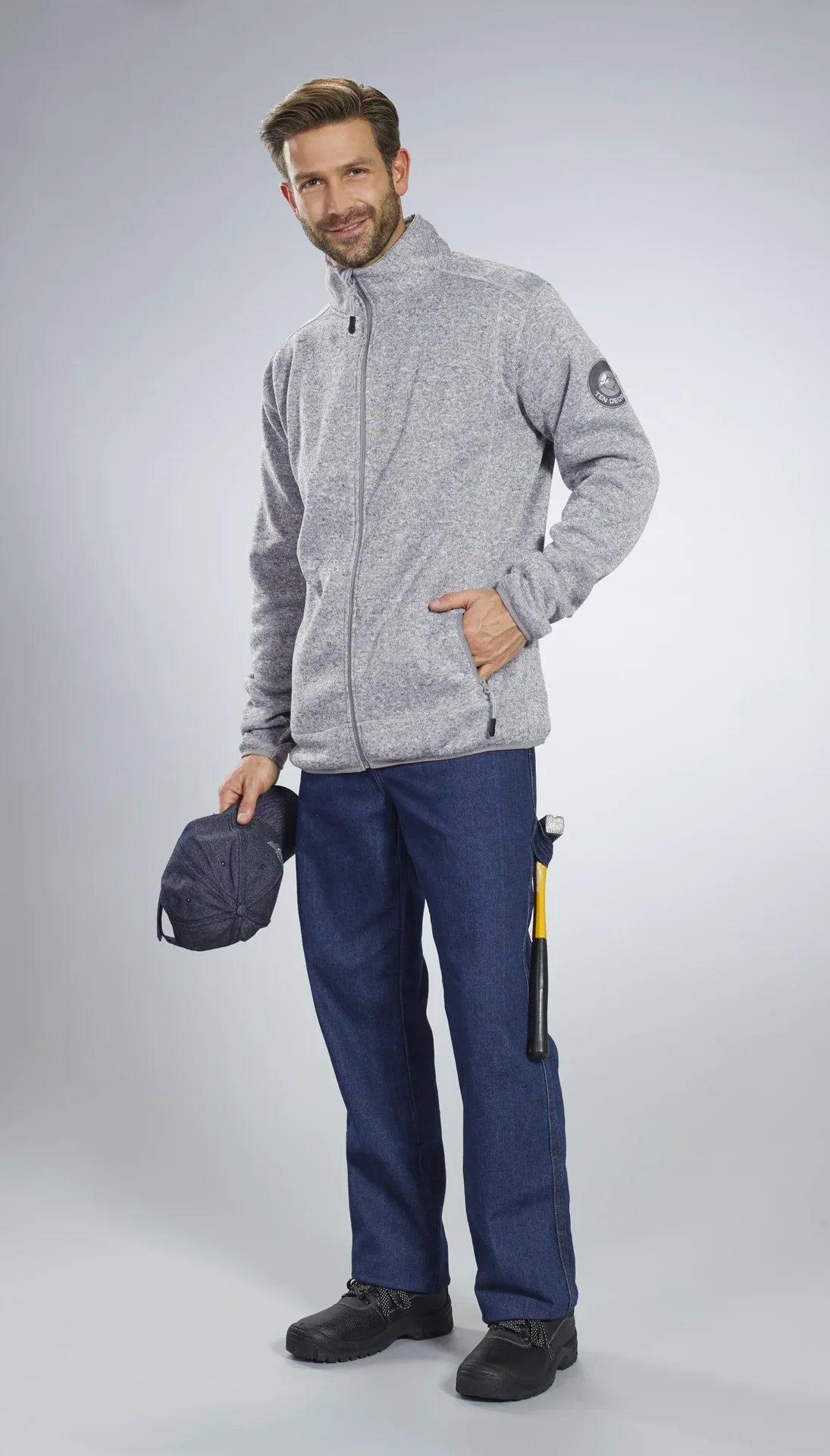 Arbeitsjeans aus strapazierfähigem Denim, Farbe blau, Gr. 48 - 7