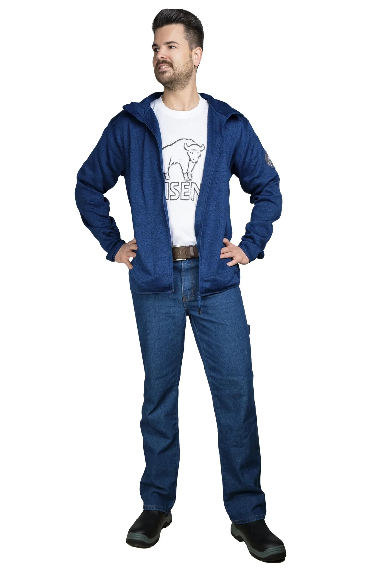 Arbeitsjeans aus strapazierfähigem Denim, Farbe blau, Gr. 48 - 8