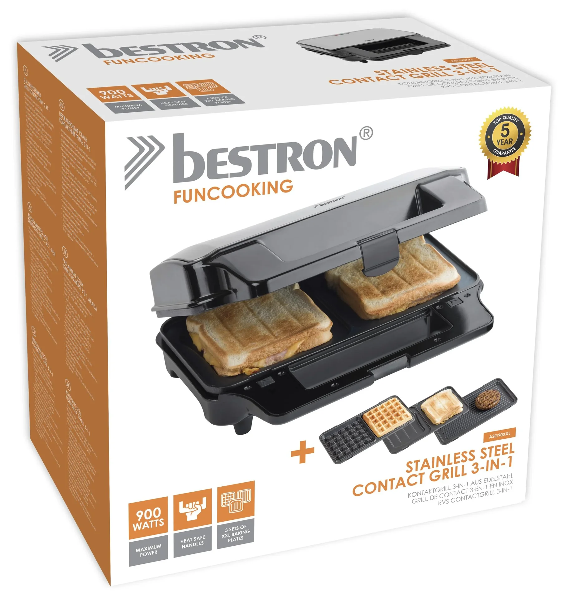 3-in-1 Wechselplatten-Grill XL - 7