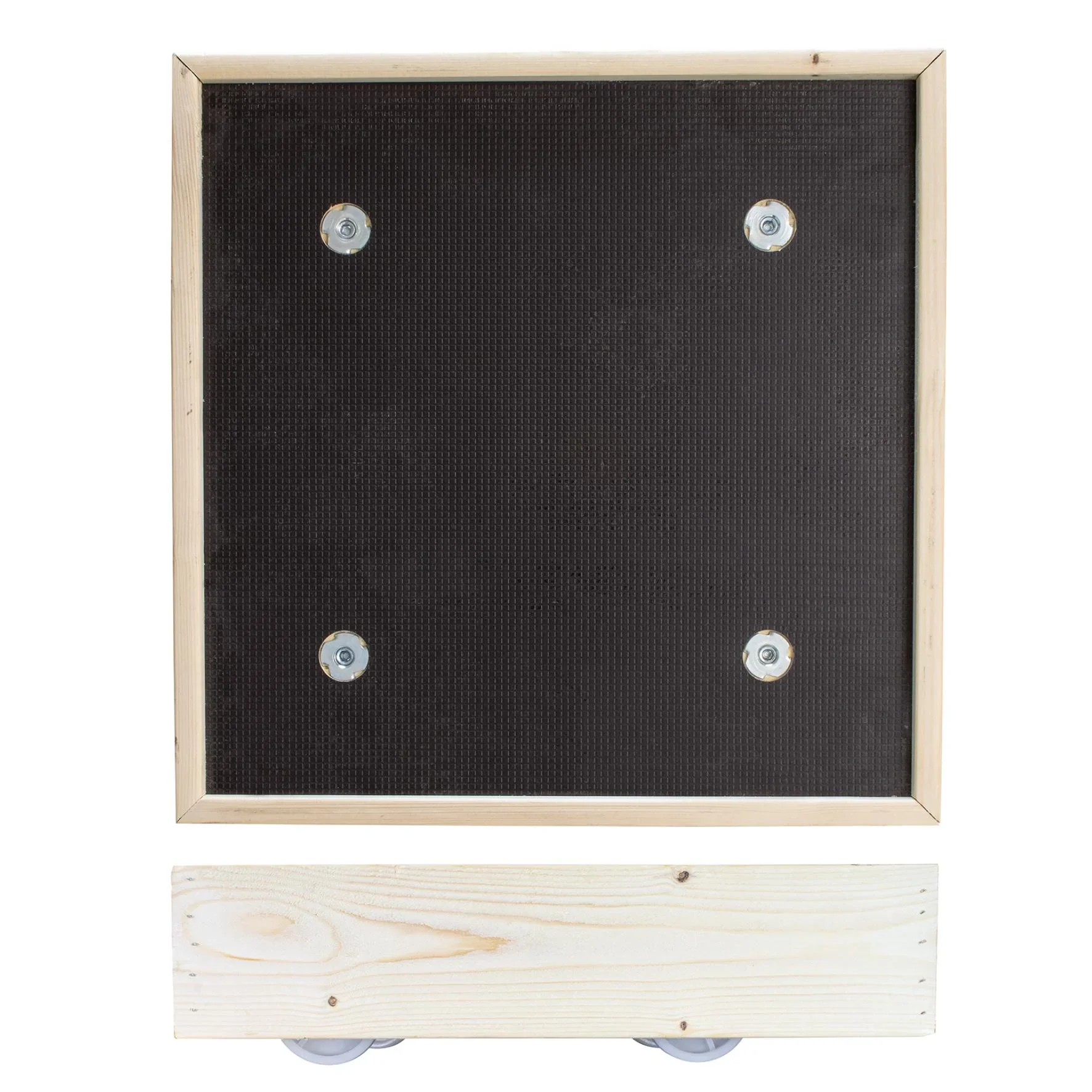 Multi Roller MR 0060, 38 x 38 x 10 cm, harte Rollen Ø 63 mm, Platte Multiplex Maxigrip FSC®, Tragkraft 200 kg - 1