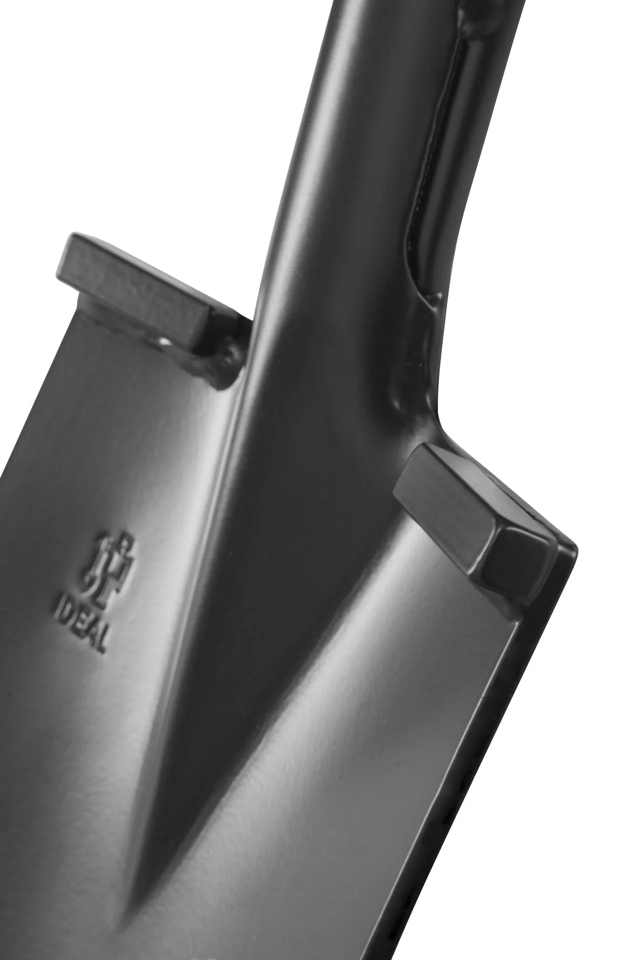 Spaten Kraftspaten, Blattstärke 5 mm, geschweißter Trittschutz pulverbeschichtet, Holzknauf, Stahlrohrstiel 92 cm - 2