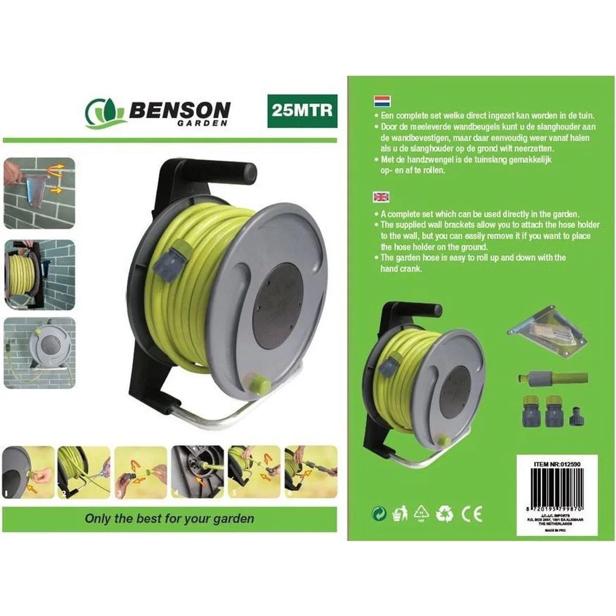 Schlauchaufrollerset 2 In 1 - 25m Schlauch inklusive - 0