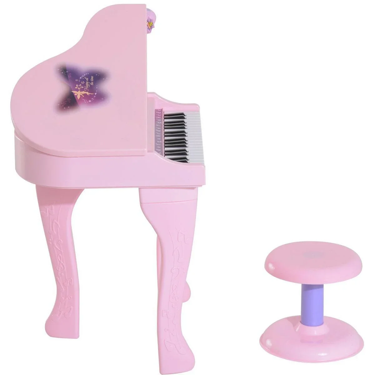 Kinderklavier Musikinstrument MP3 USB inkl. Hocker 37 Tasten rosa - 2