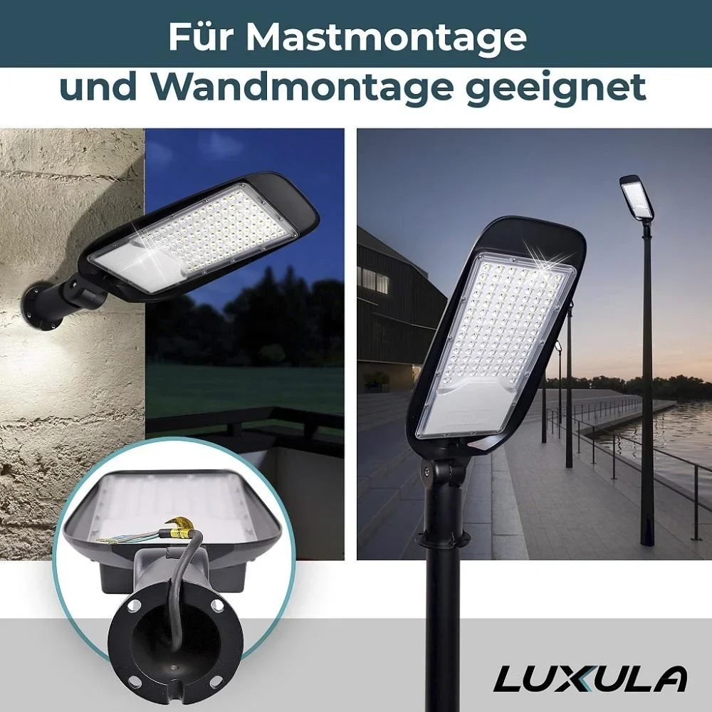 LED-Straßenleuchte 100 W bietet 11700 lm, 5000 K (neutralweiß) & IP65 Schutz - 2