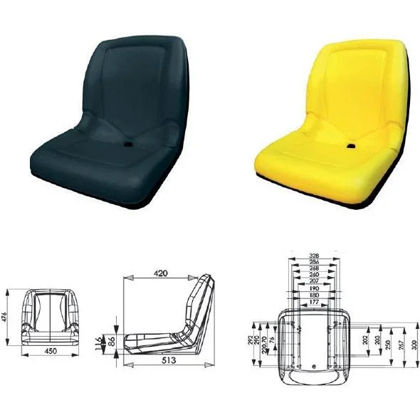 Sitzschale ST3, PVC, schwarz - 1