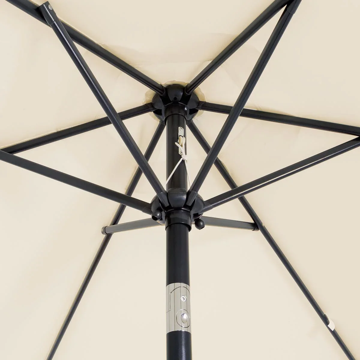 Sonnenschirm Beige Ø200cm UV-Schutz 40+ - 0