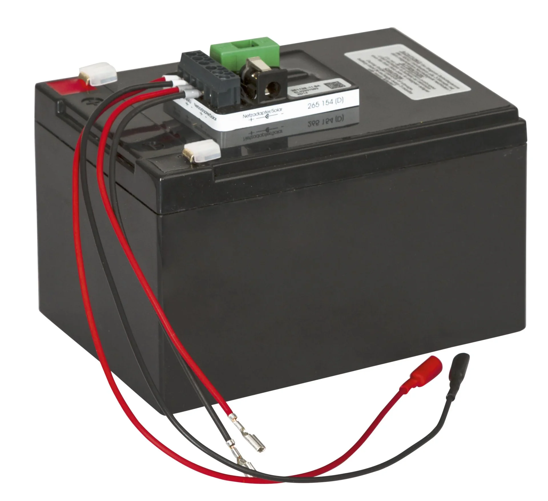 Weidezaunbatterie Power AGM 12V, 15Ah, inkl. Laderegler und Netzladegerät - 0