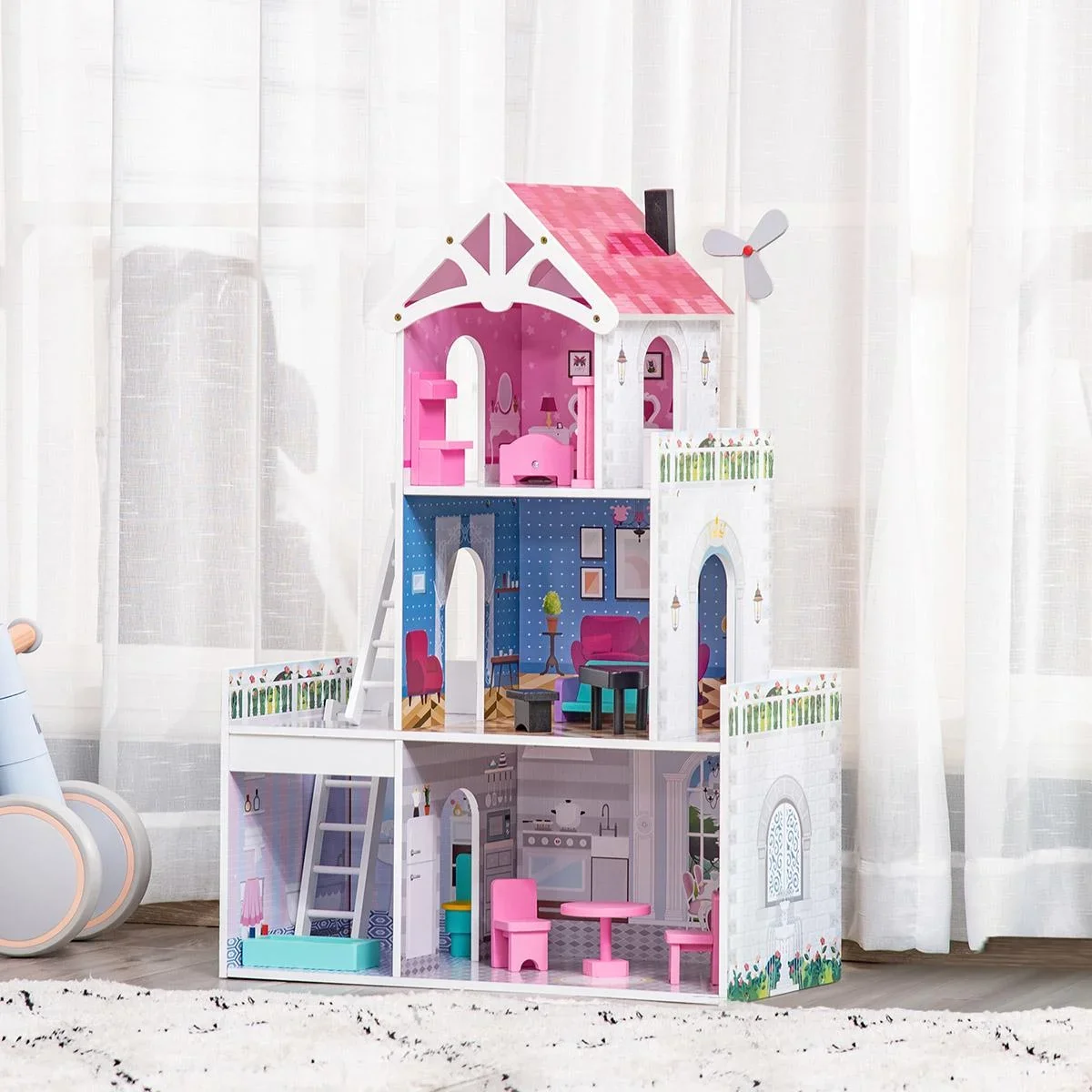 Kinder Puppenhaus 60 cm x 29 cm x 85 cm - 1