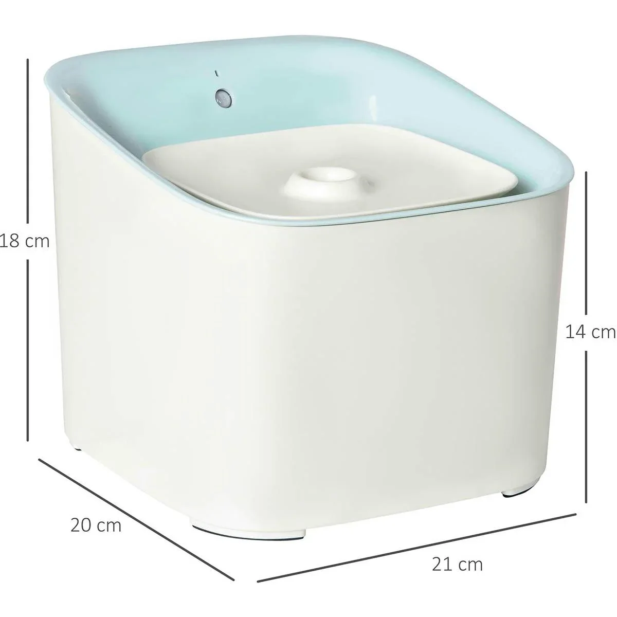 Trinkbrunnen für Haustier 3L Katzenbrunnen mit Infraroterkennung 3 Modi Smart Hunde Wasserbrunnen Leiser automatisch ABS - 2