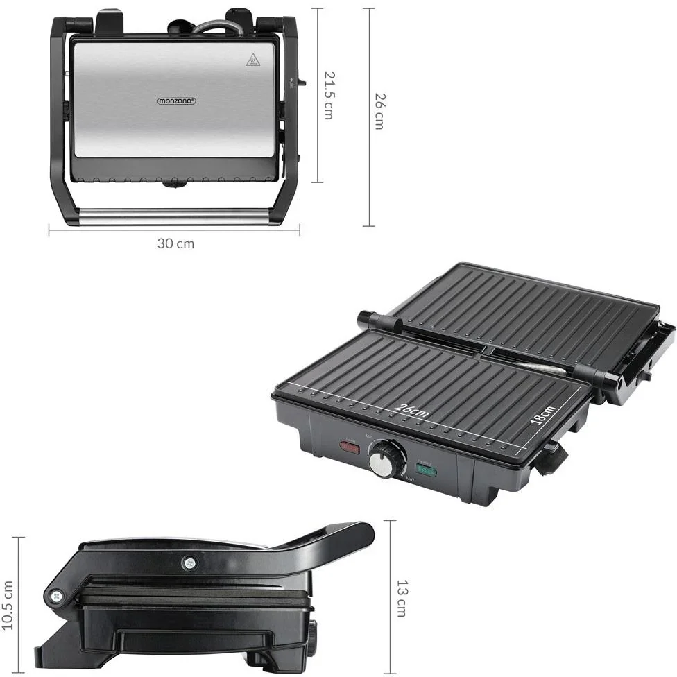 Kontaktgrill aus Edelstahl - 8