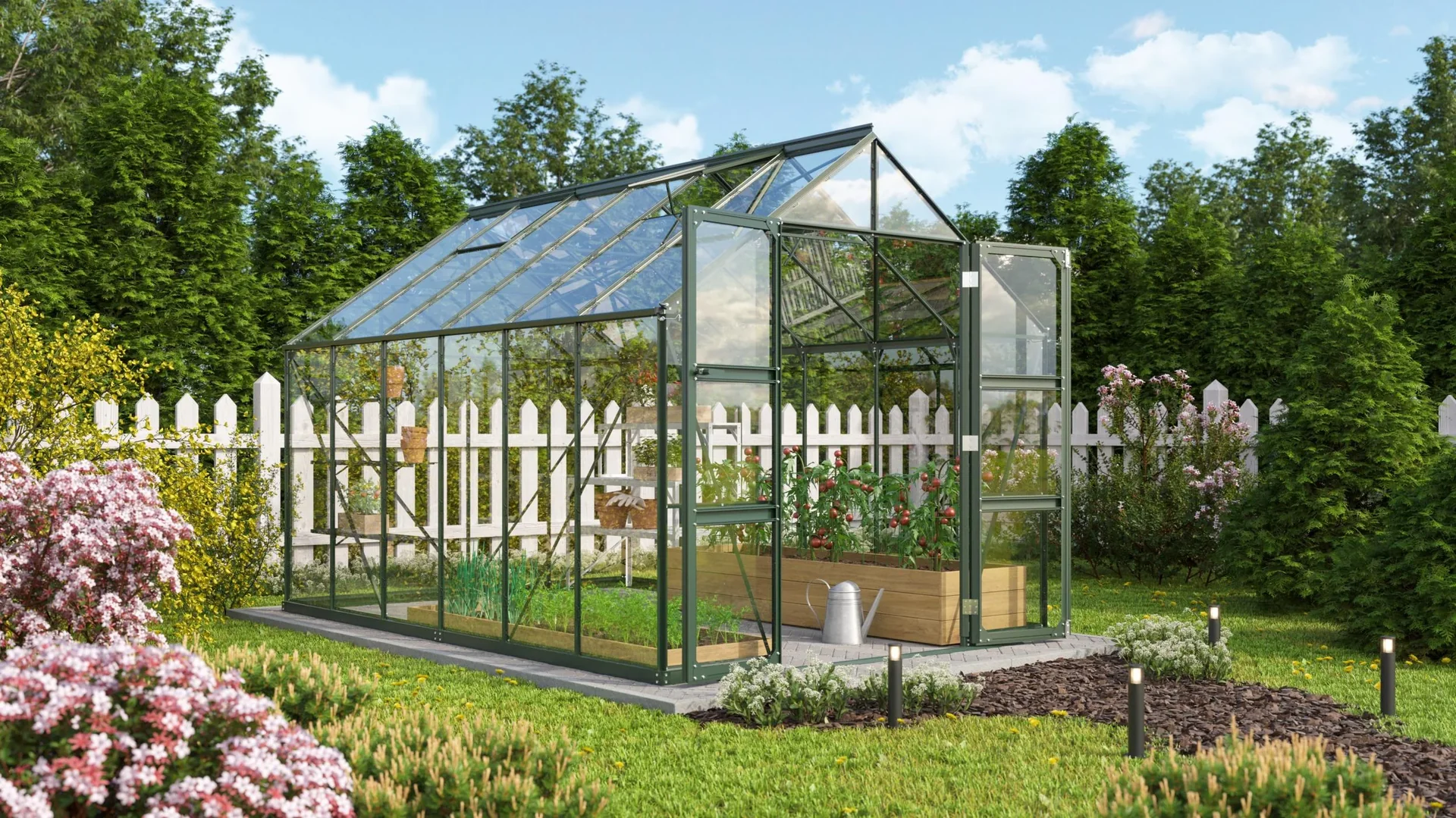 Gewächshaus Domus 9900 ESG smaragd - 0