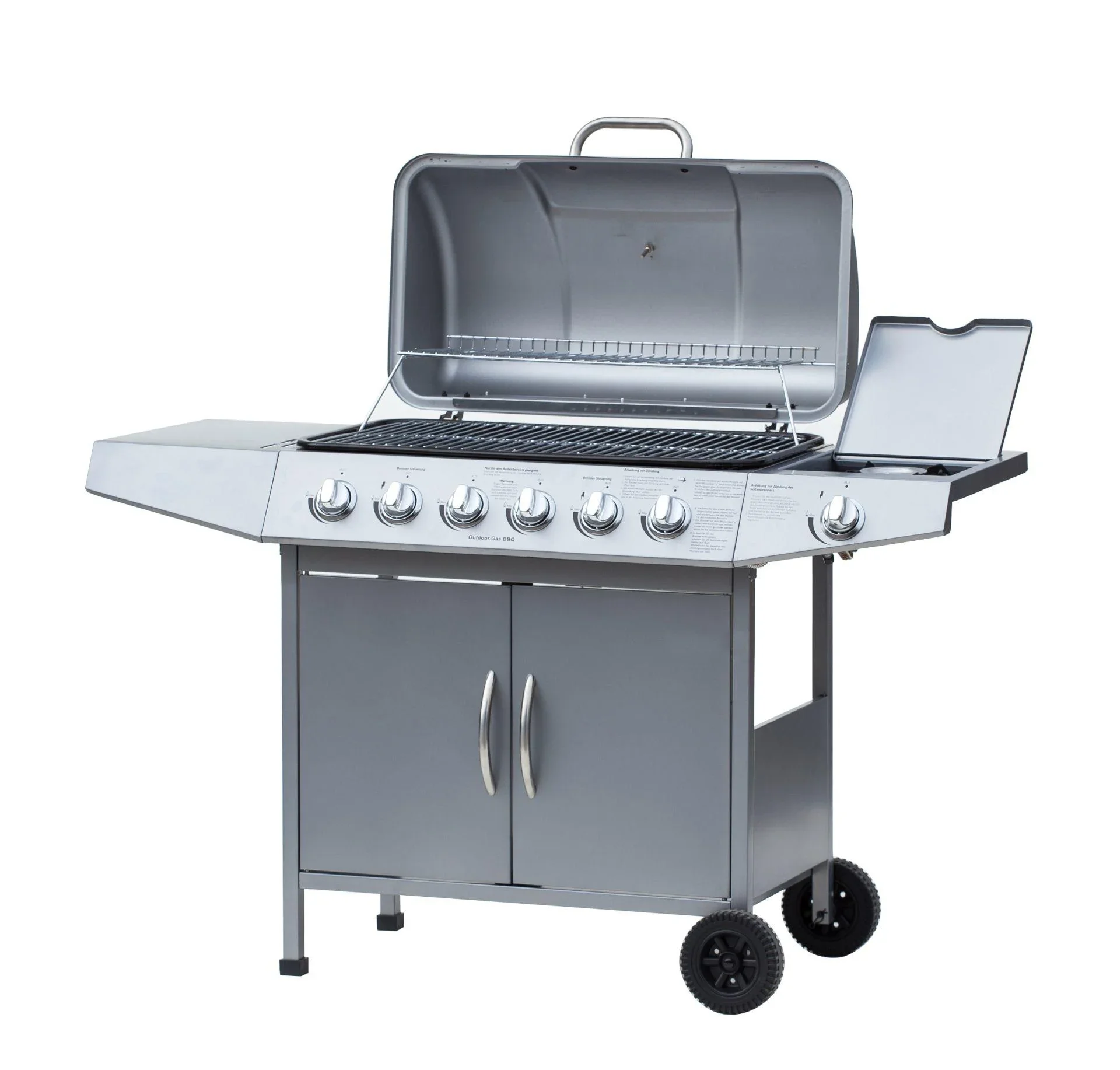 Gasgrill "Dayton" 6 Hauptbrenner + 1 Seitenbrenner, schwarz - 8