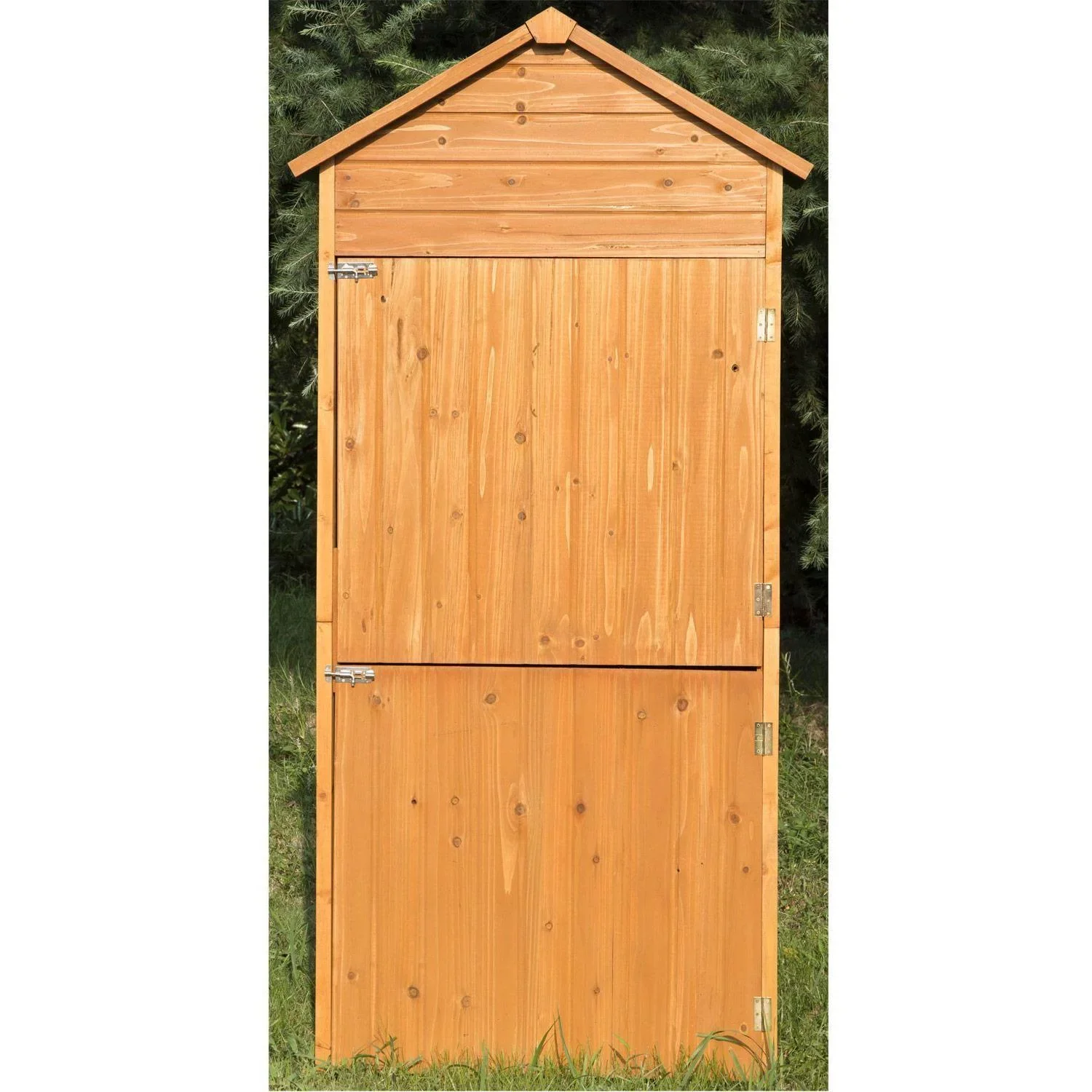 Gartenschrank Gartengerät Massivholz 90 x 50 x 190 cm - 2