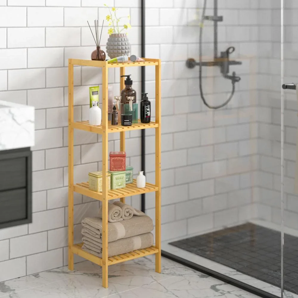 Badezimmer-/Wohnzimmerschrank Bambus 110x33x33cm - 2