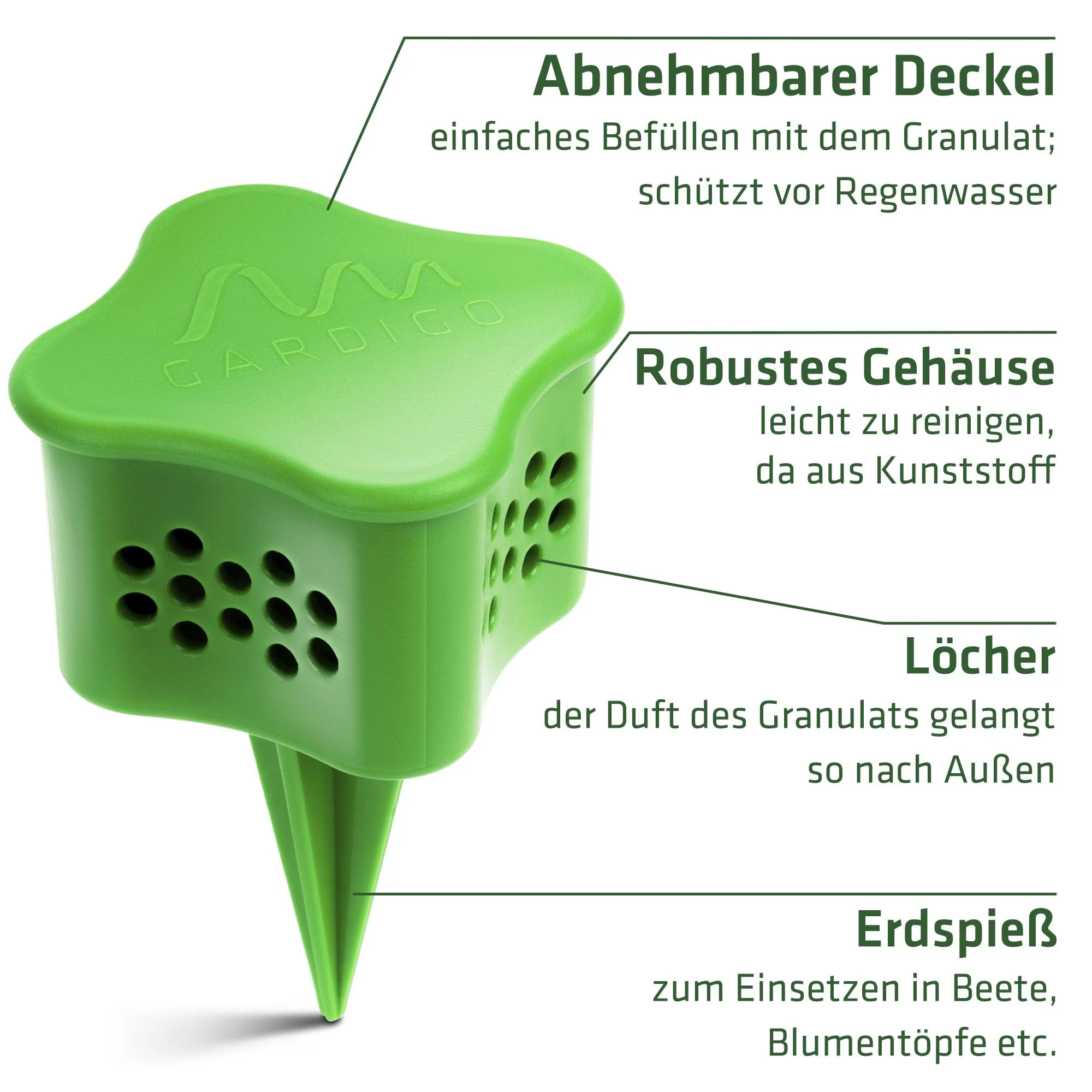 Katzenverdufter mit Beet-Stecker - 2