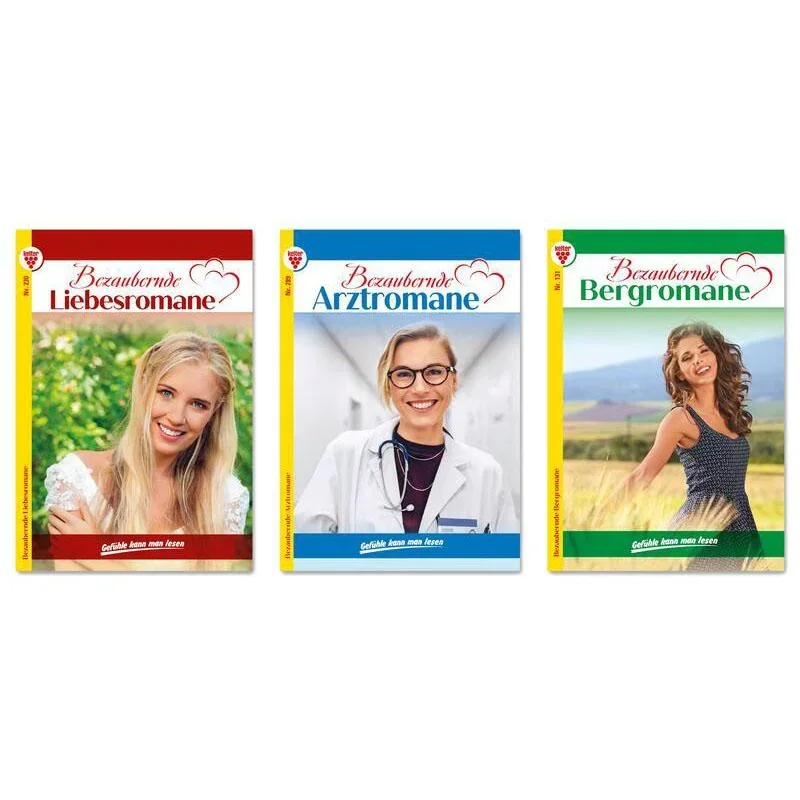 Liebesromane, 6 Stück - 0