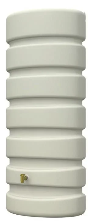 Wandtank / Regentonnen - Set, 2 x 650 l Tank "Classic", Farbe sandbeige - 1