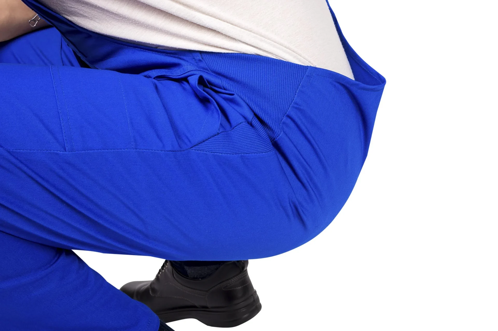 Latzhose mit seitlichen Dehnzonen, Farbe blau Gr.46 - 1