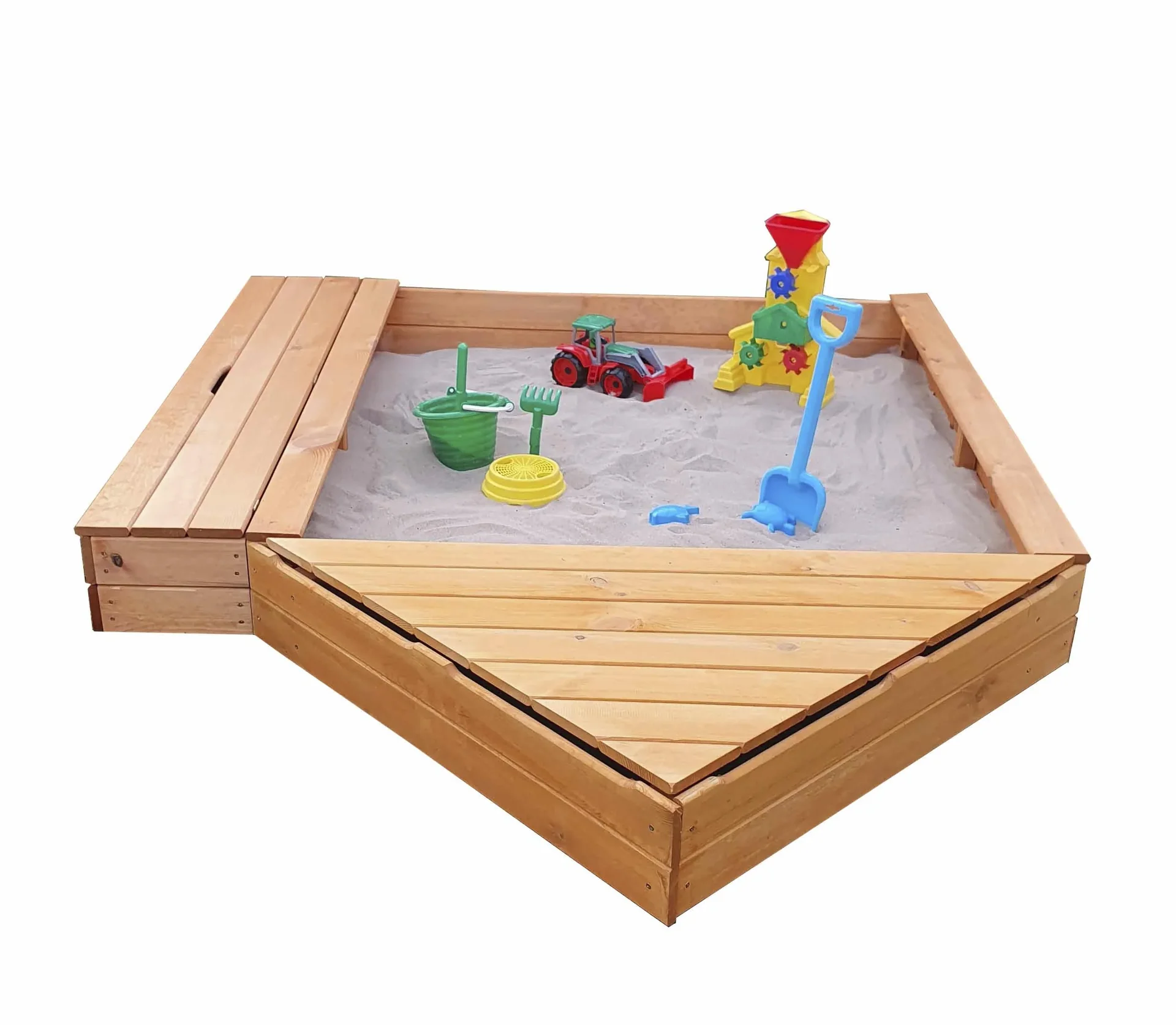 Sandkasten "MULTI" + Bug- + Sitzbox - 1