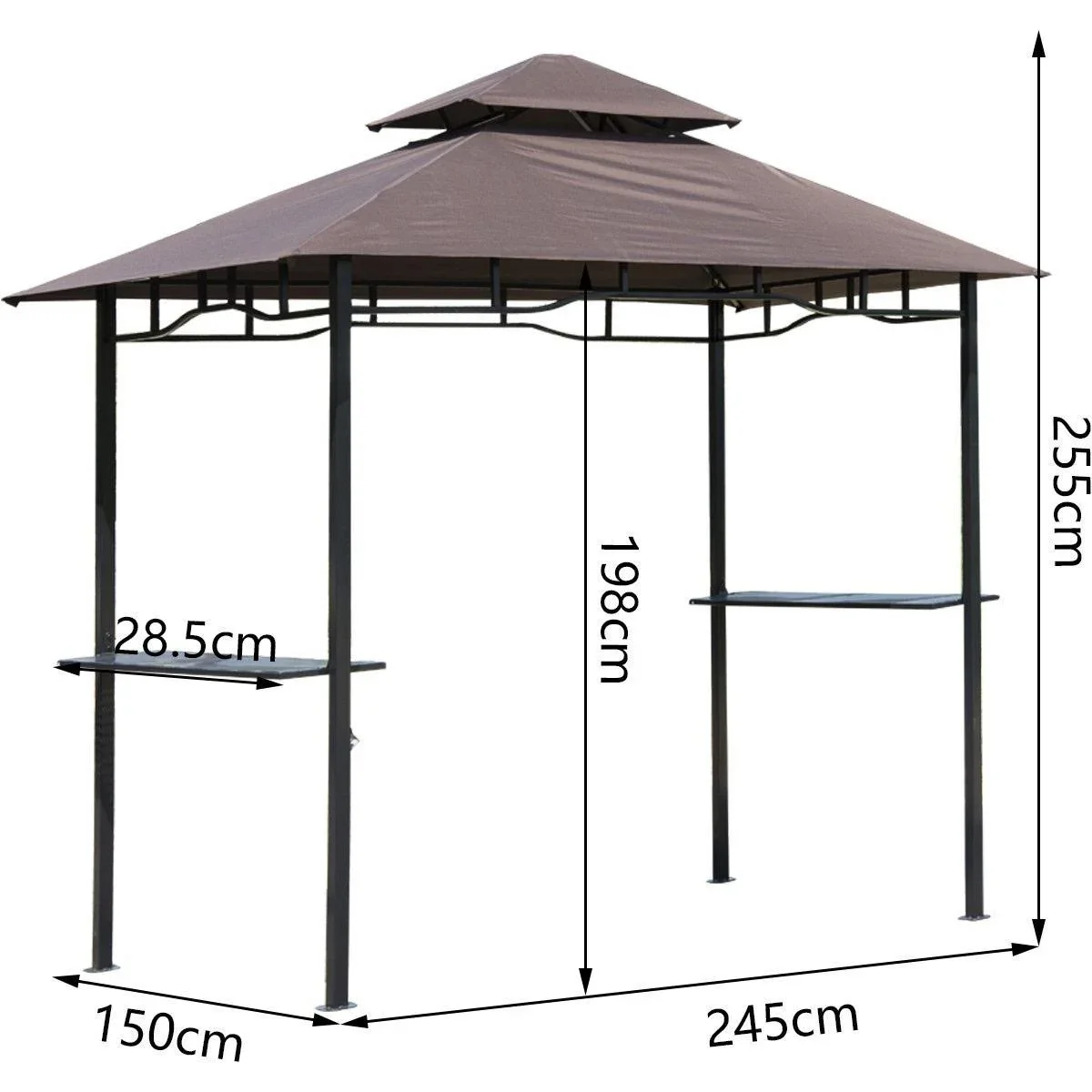Grillpavillon mit Doppeldach - 3