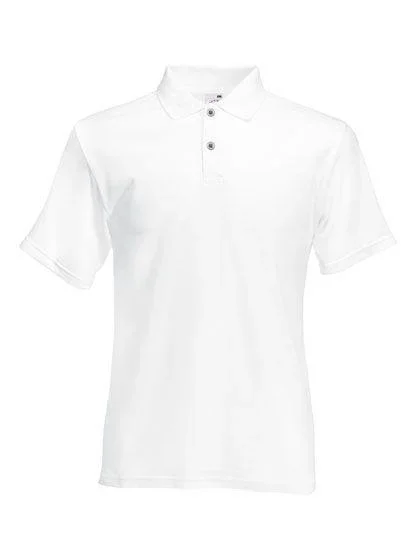 Poloshirt mit Piquestruktur, Farbe weiß, Gr.XL - 0