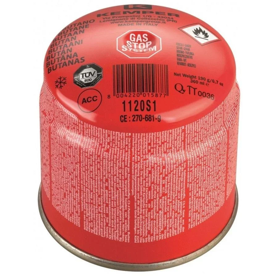 Gaskocher mit 4 Stützen 2050W Blau mit Gasflaschenbehälter - 1