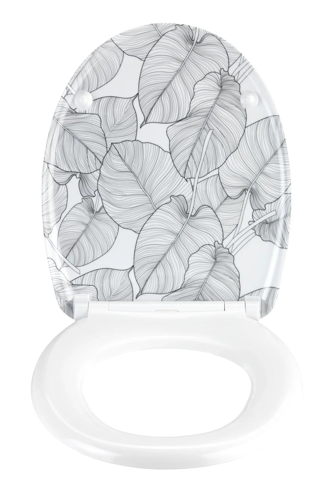 WC-Sitz Duroplast Samoa, Schnellbefestigung aus rostfreiem Edelstahl, antibakterieller Duroplast - 1