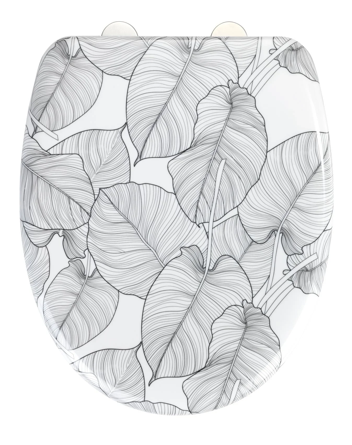 WC-Sitz Duroplast Samoa, Schnellbefestigung aus rostfreiem Edelstahl, antibakterieller Duroplast - 2