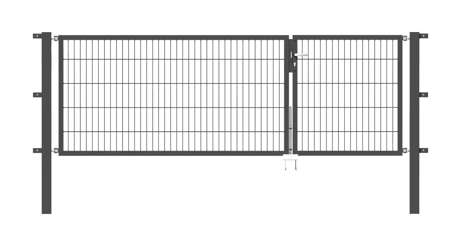 Doppeltor Flexo , anthrazit, Breite 100 + 200 cm, Höhe 100 cm - 0