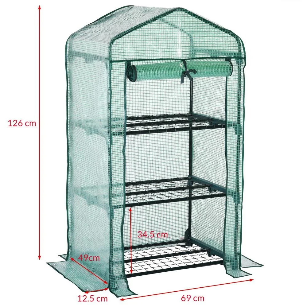 Gewächshaus aus Folie 126x49x69cm - 7