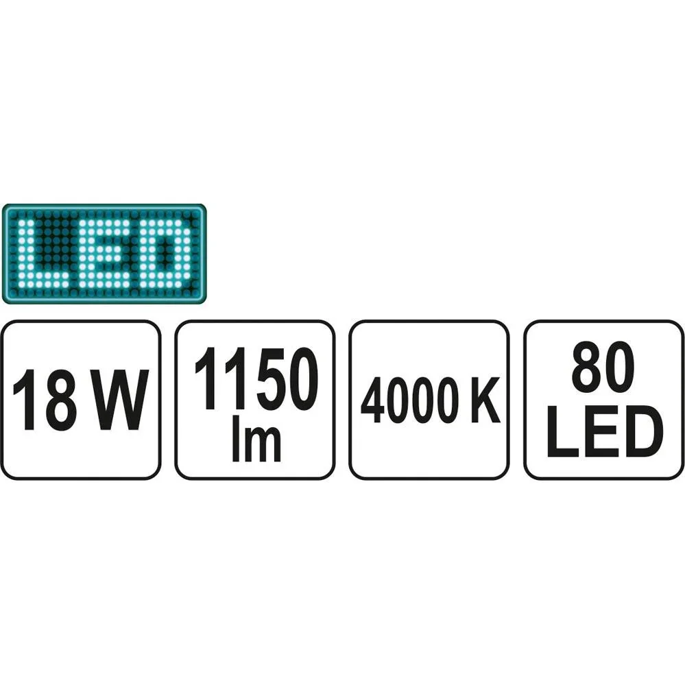 LED-Deckenleuchte - 18W - 30x30cm - 1