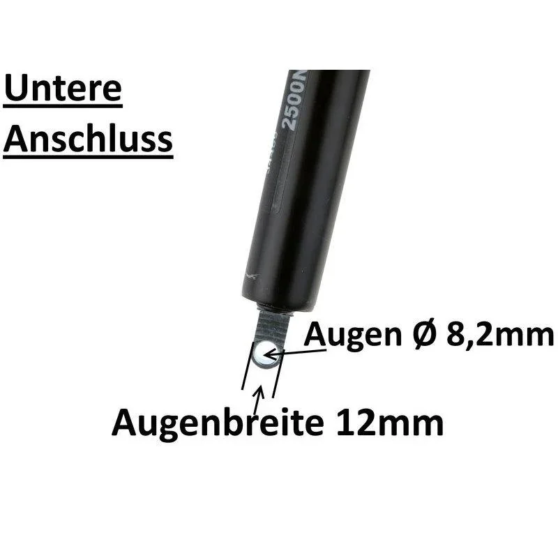 Gasdruckfeder - Gasdruckdämpfer 1500N = 150 kg - 1