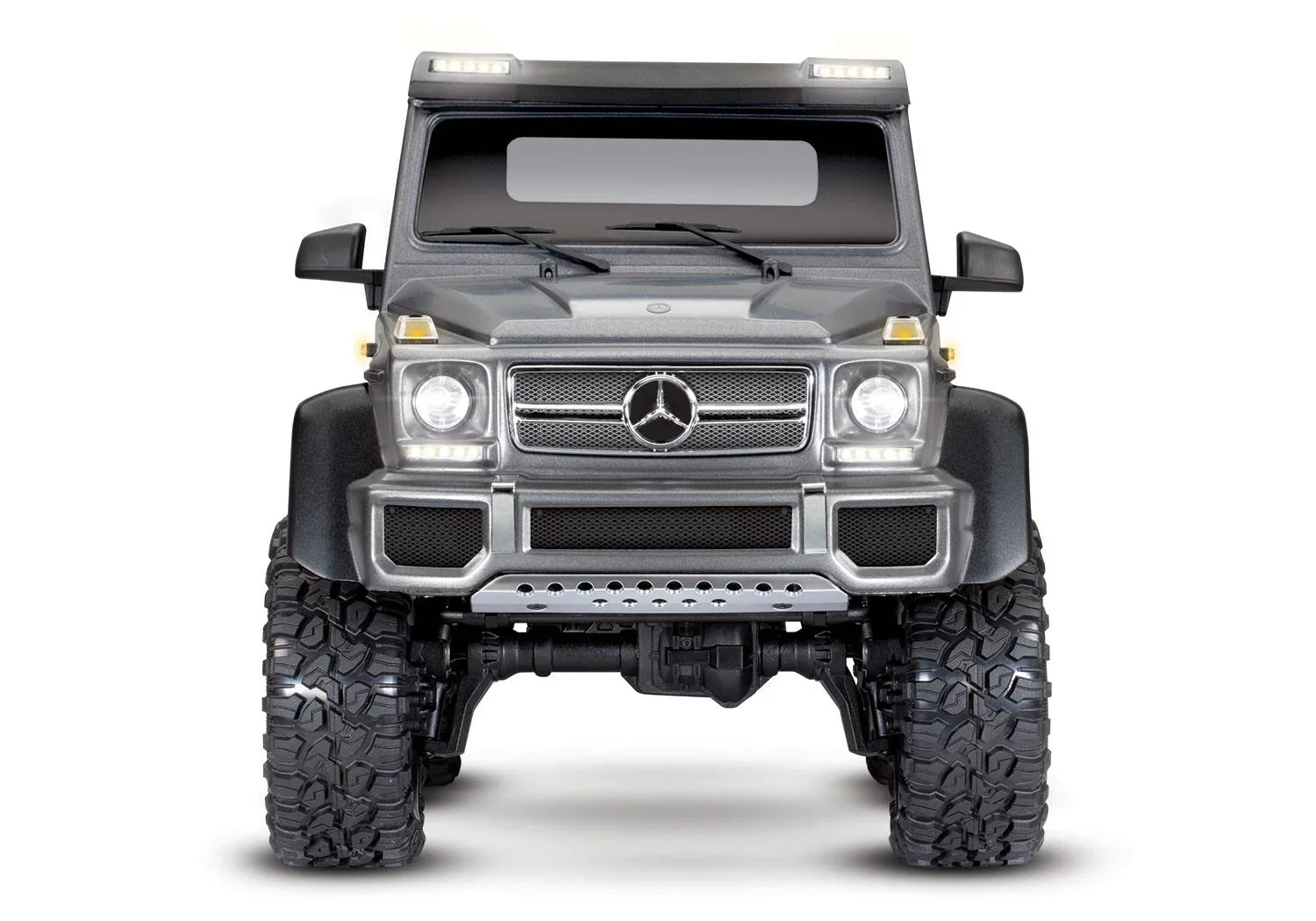 Mercedes-Benz G63 AMG 6x6 RTR ohne Akku/Lader inkl. Licht 1/10 6WD Scale-Crawler Brushed silber - 1
