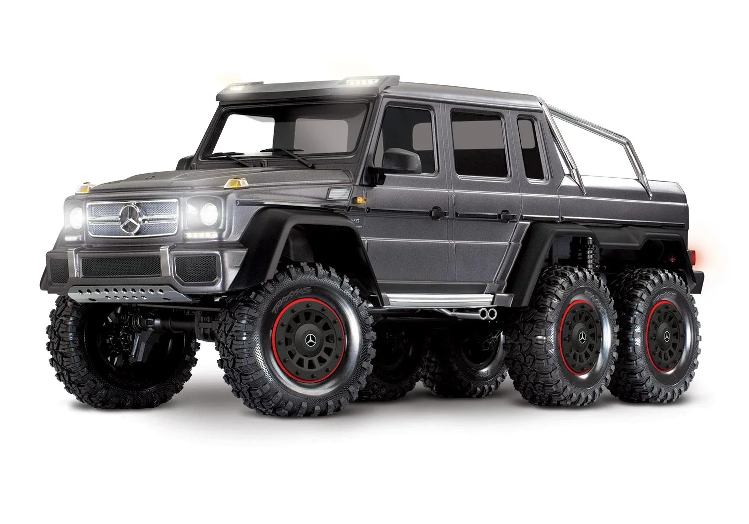 Mercedes-Benz G63 AMG 6x6 RTR ohne Akku/Lader inkl. Licht 1/10 6WD Scale-Crawler Brushed silber - 3