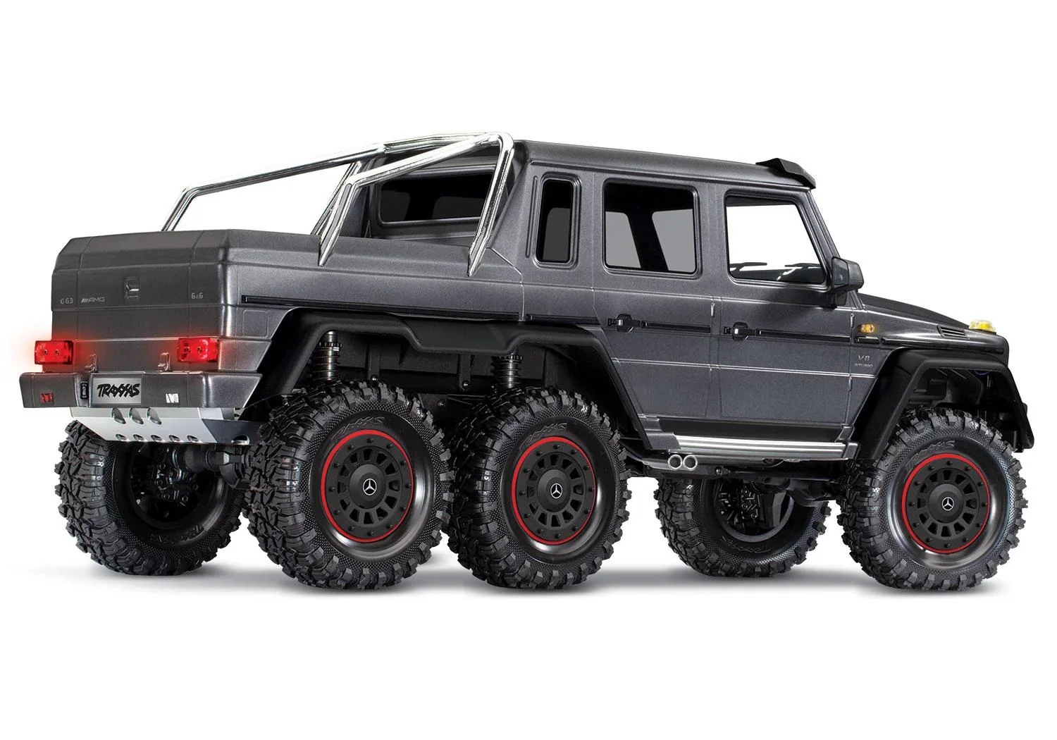 Mercedes-Benz G63 AMG 6x6 RTR ohne Akku/Lader inkl. Licht 1/10 6WD Scale-Crawler Brushed silber - 5