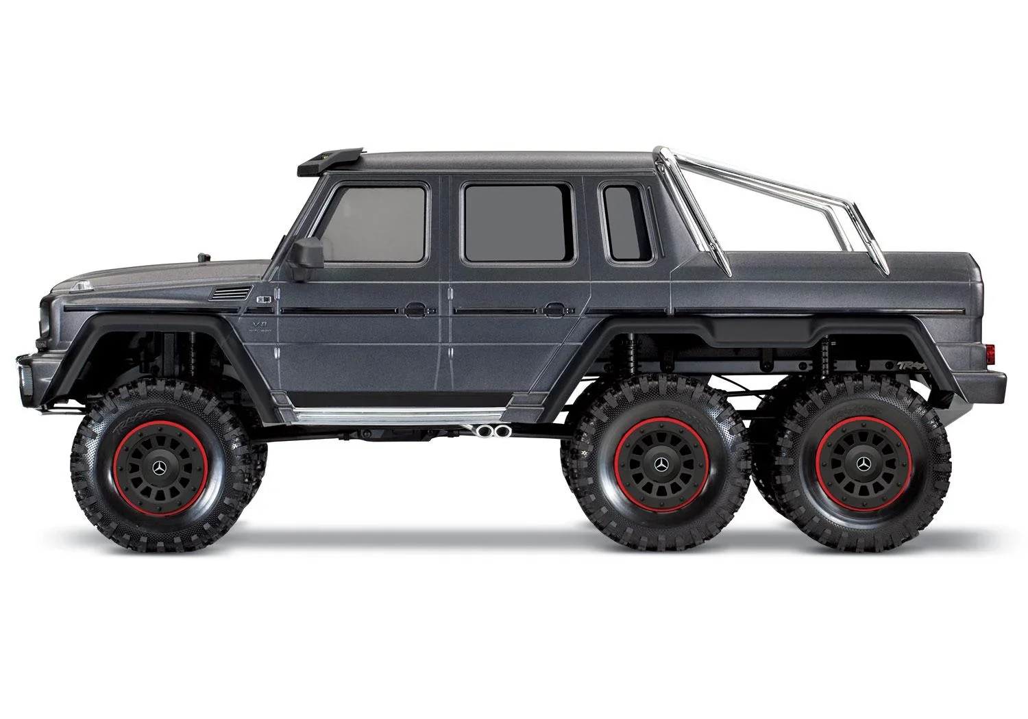 Mercedes-Benz G63 AMG 6x6 RTR ohne Akku/Lader inkl. Licht 1/10 6WD Scale-Crawler Brushed silber - 7