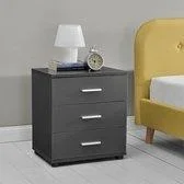 Nachttisch grau 39x28x41cm - 1