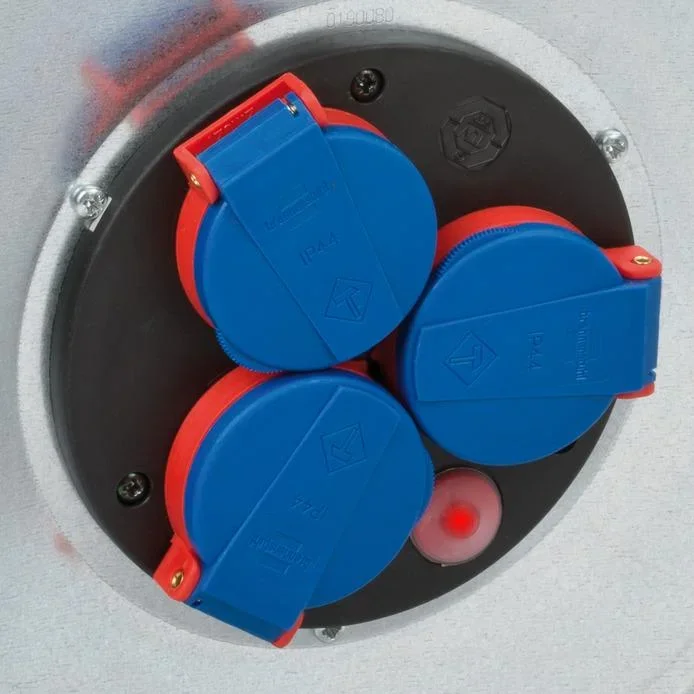 Kabeltrommel Garant S IP44, Durchmesser 240mm, Stahlblech, 25m schwarzes Bremaxx Kabel - 5