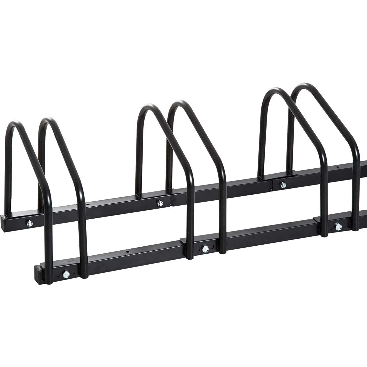 Fahrradständer Aufstellständer 6 Fahrräder Schwarz - 0