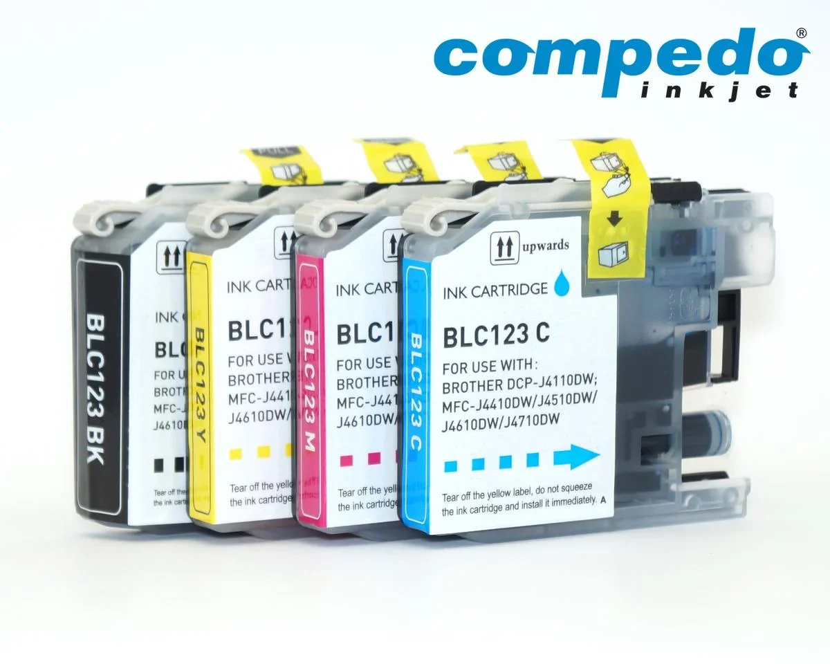 Druckerpatrone für Brother LC123 Multipack - 3er Pack Cyan, Magenta, Gelb - 1