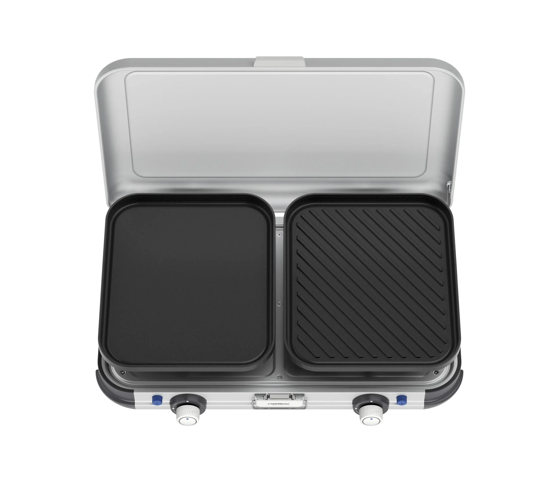 Camping Kitchen 2, Grill & Go CV, Kocher mit zwei Brennern, zwei extra Grillplatten - 0