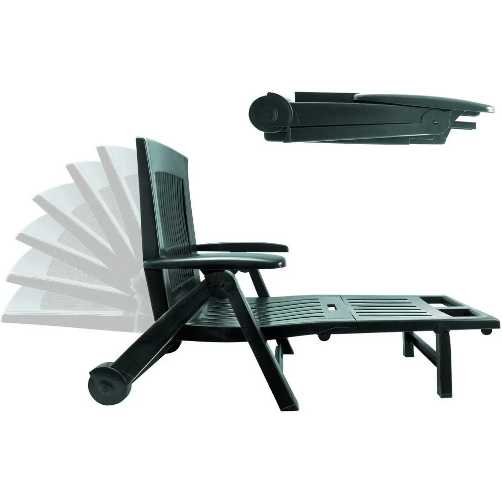 Liegestuhl Zircone Grün 195x72x101 cm - 2