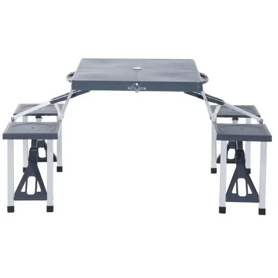 Campingtisch Alu Klappbar Schwarz 4 Personen - 3