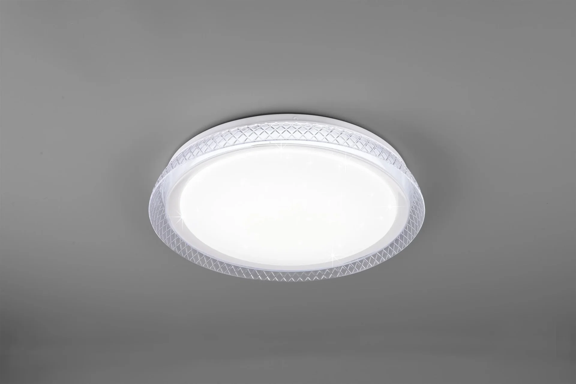 LED-Deckenleuchte HERACLES, 18 W, 1800 lm, dimmbar inklusive Fernbedienung, Starlight Cover - 0