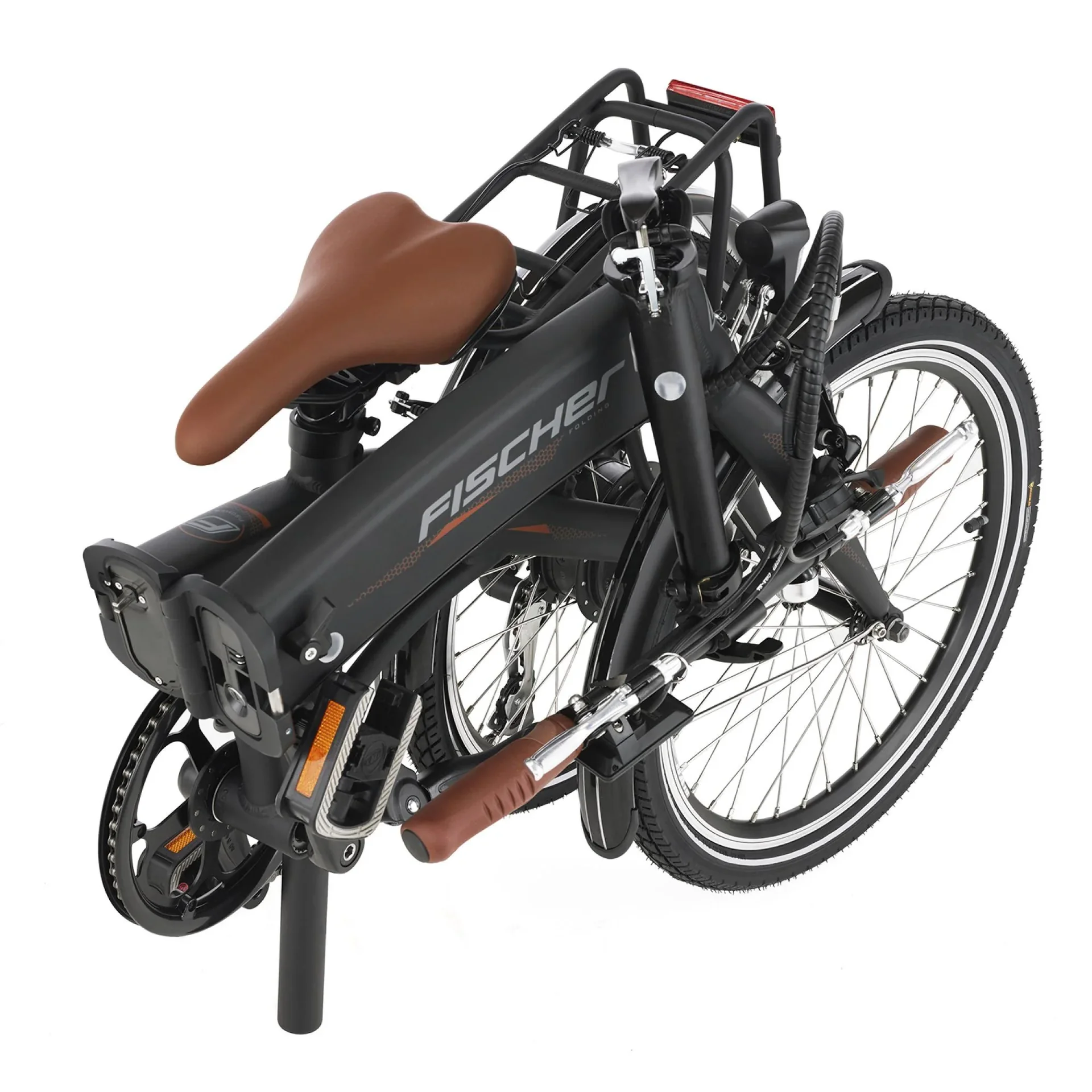 Unisex E-Bike Faltrad, 20 Zoll, Rahmengröße 30 cm, 7-Gang Kettenschaltung, schwarz matt, FR18 - 3