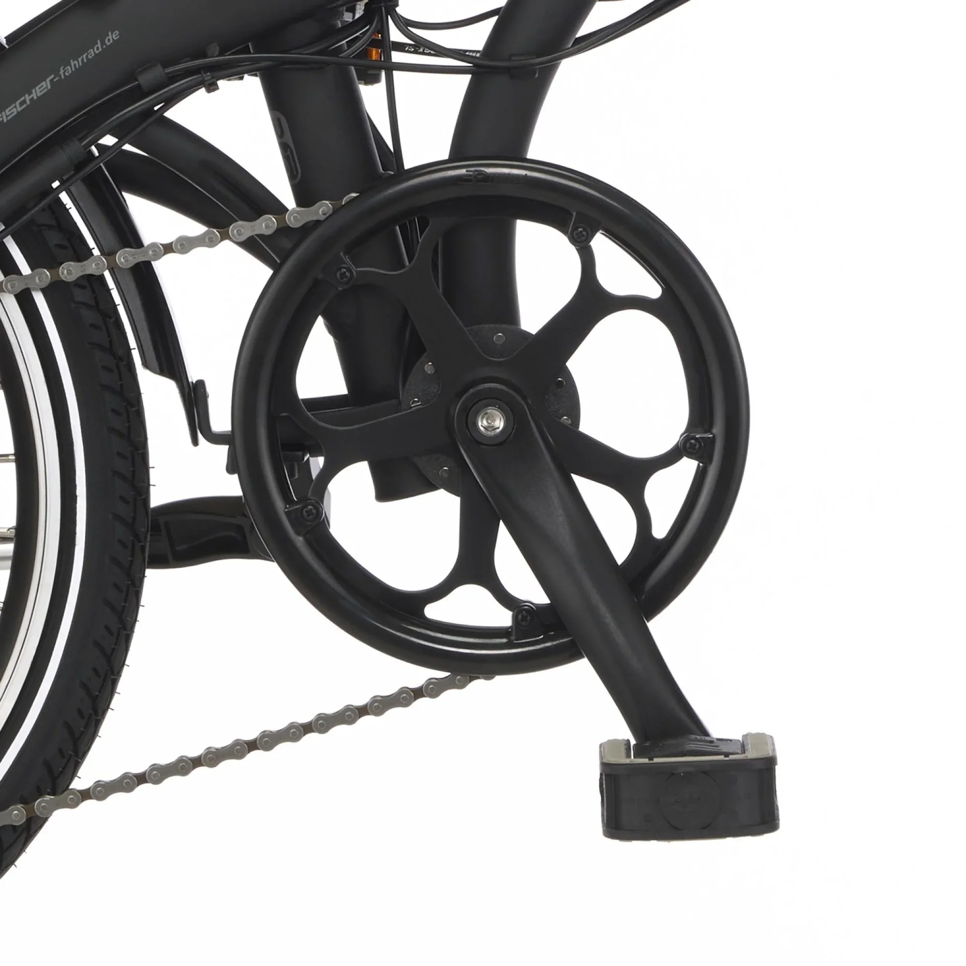 Unisex E-Bike Faltrad, 20 Zoll, Rahmengröße 30 cm, 7-Gang Kettenschaltung, schwarz matt, FR18 - 6